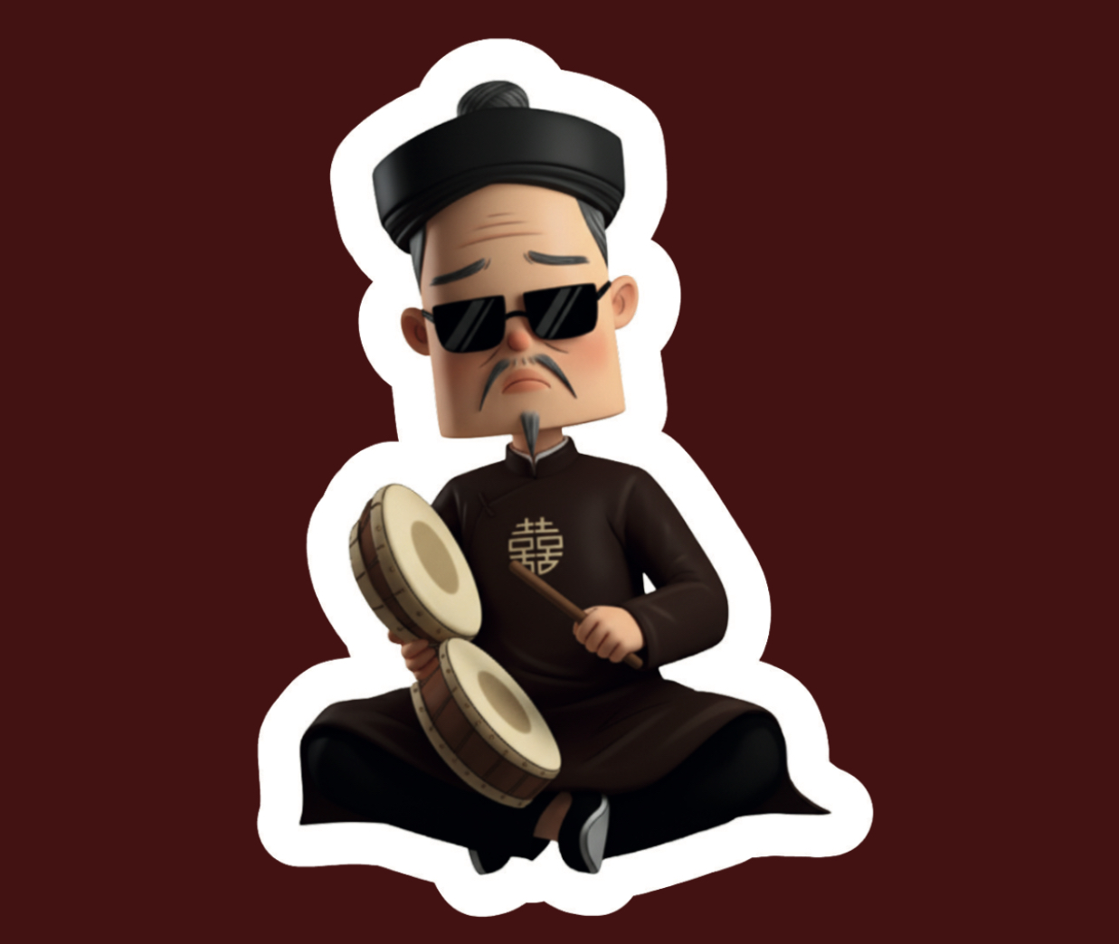 Móc khoá Xẩm Lão 02